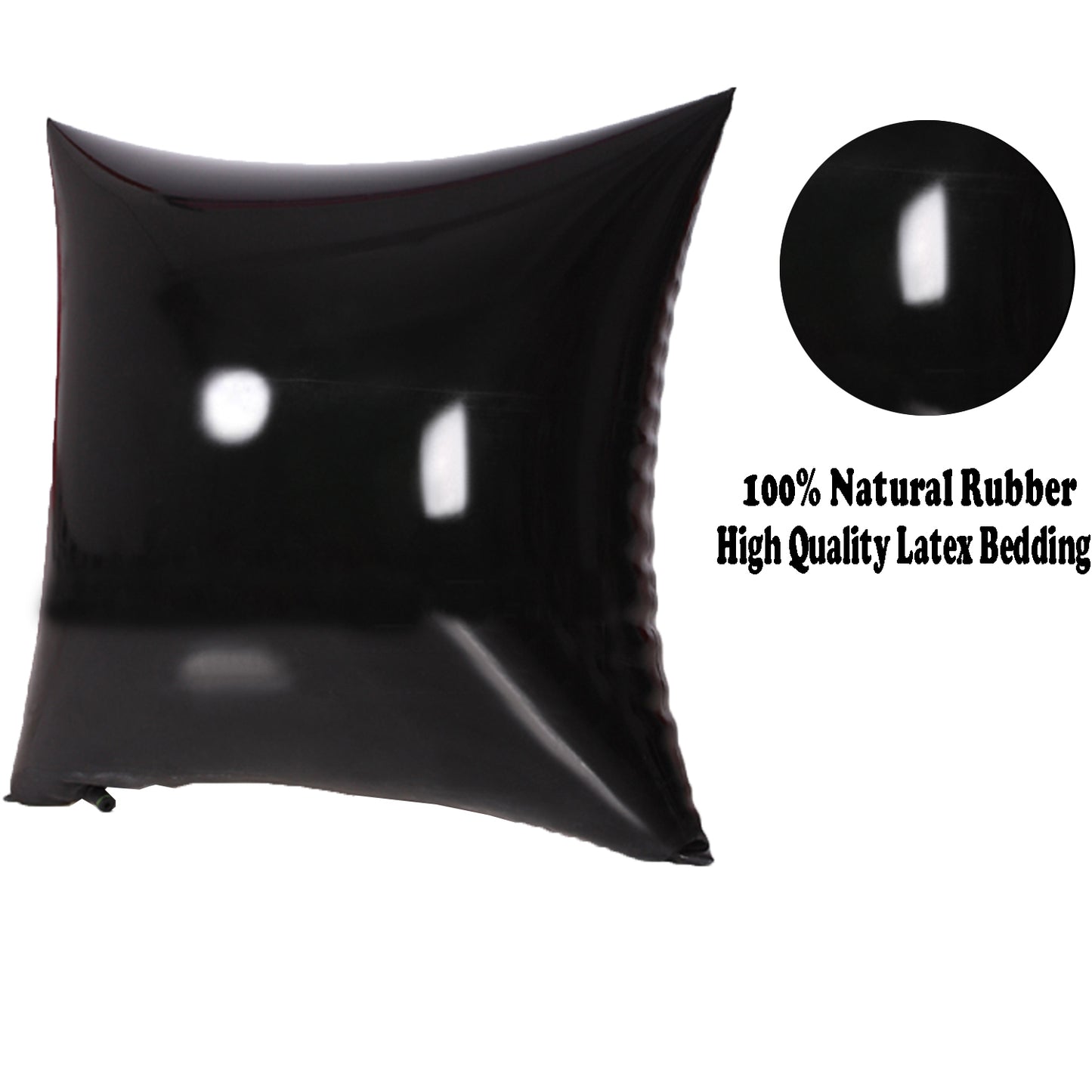 Red Classic Latex Pillowcases,Natural Rubber Pillow 40X40cm(2pcs)