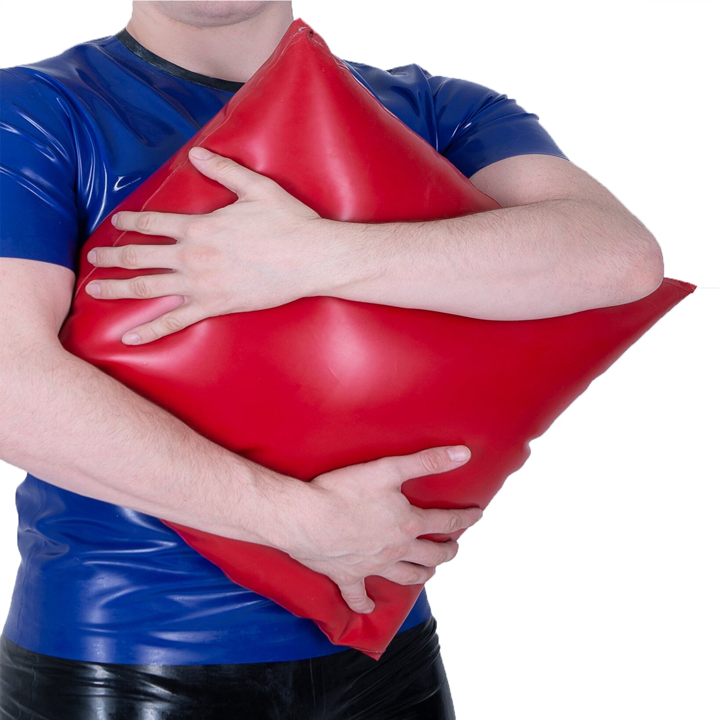 Red Classic Latex Pillowcases,Natural Rubber Pillow 40X40cm(2pcs)