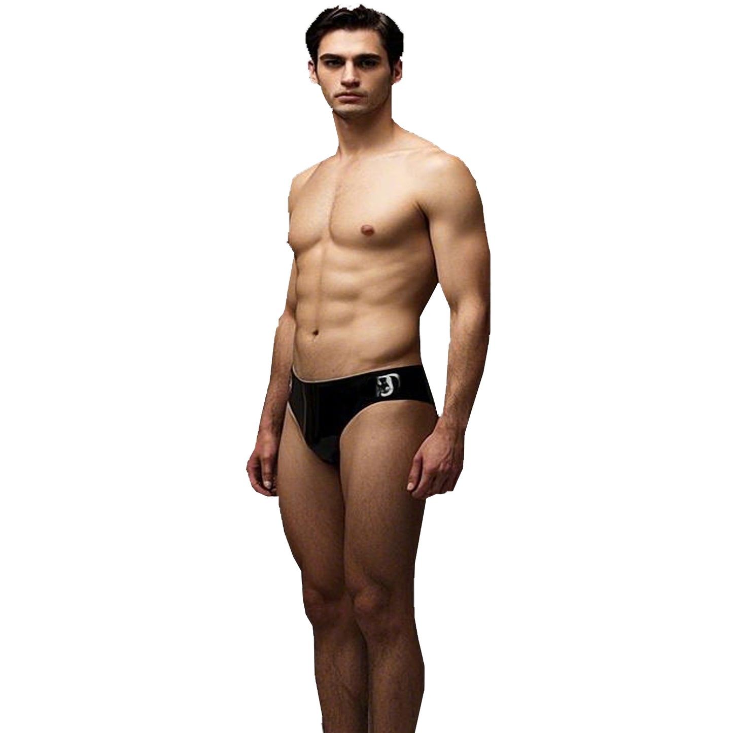 Natural Rubber Latex Shorts Underwear Open Hip,Latex Briefs for Men