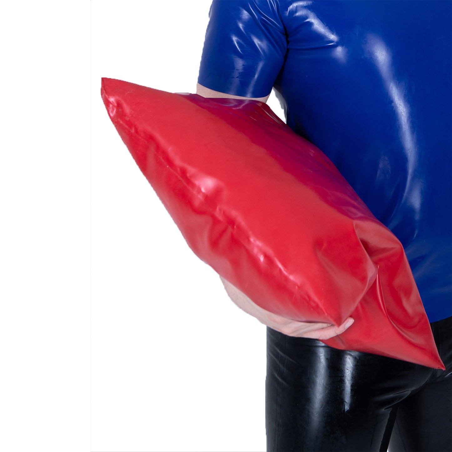 Red Classic Latex Pillowcases,Natural Rubber Pillow 40X40cm(2pcs)