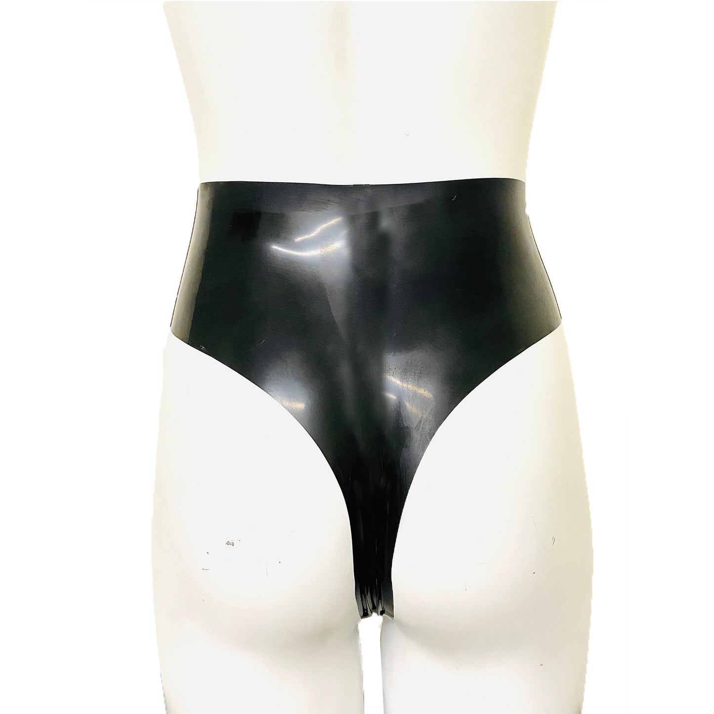 Women's High Waist Latex Thong,Fashion Natural Rubber Latex Briefs