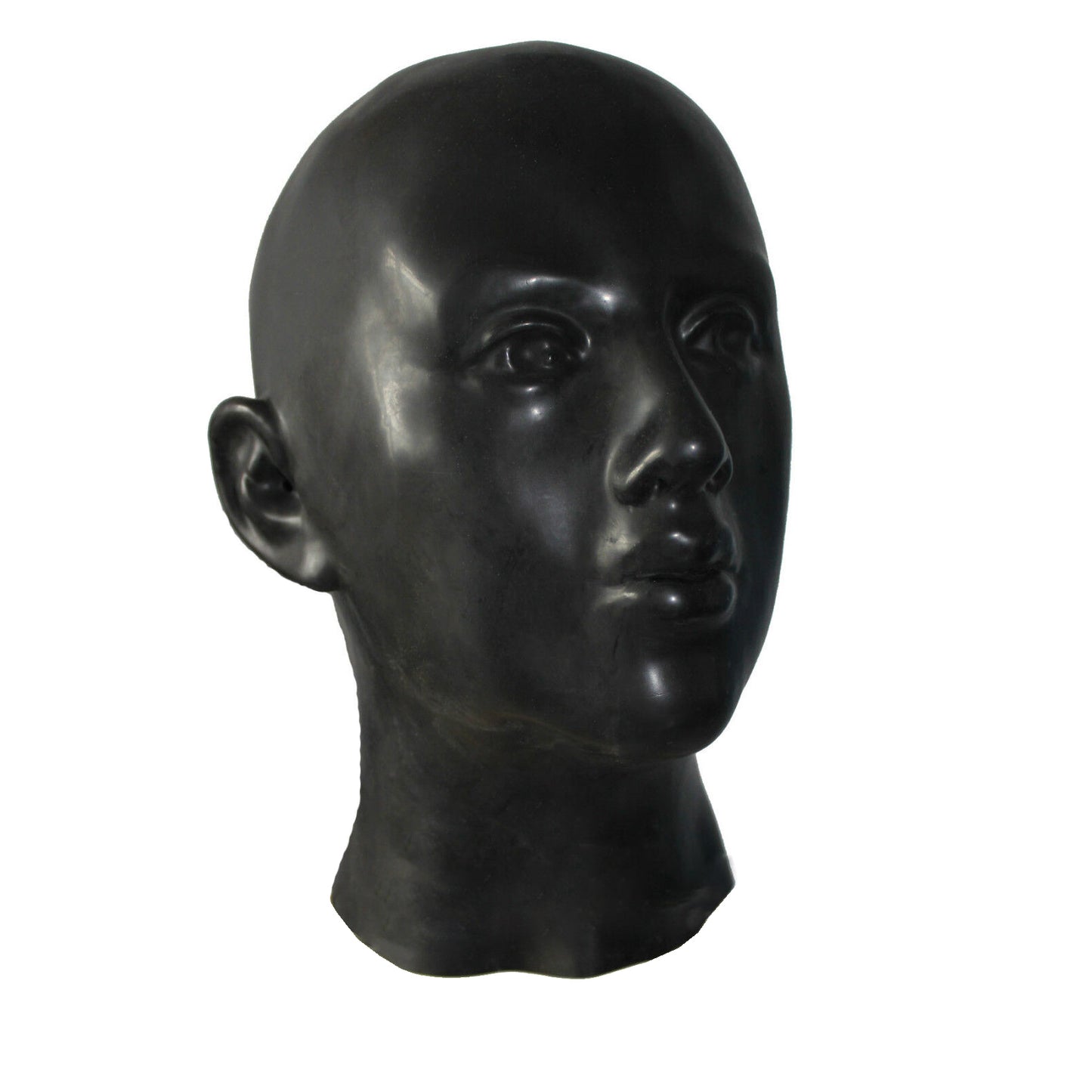 DIY Shadow Mask Black Latex Hood Masks for Women(One Size)