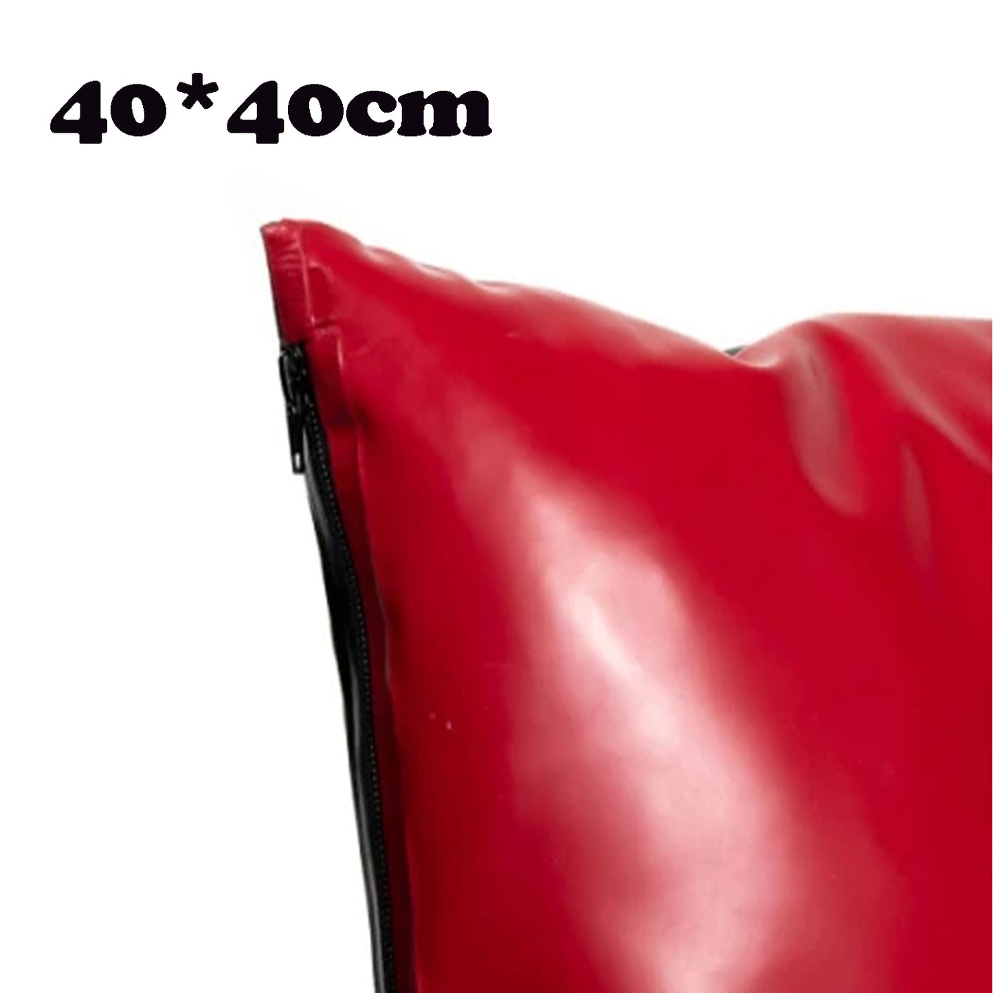 Red Classic Latex Pillowcases,Natural Rubber Pillow 40X40cm（2pcs）