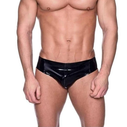 Natural Rubber Latex Shorts Underwear Open Hip,Latex Briefs for Men