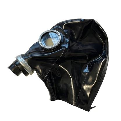 Latex Cosplay Gas Mask,Full Face Steampunk Mask,Rubber Halloween Game Masks Masquerade Costumes