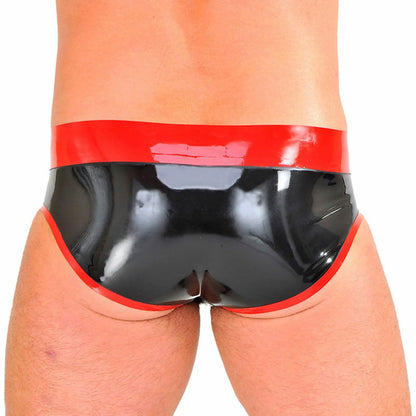 Fashion Black Rubber Briefs,Latex Briefs for Men