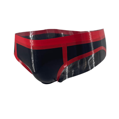 Fashion Black Rubber Briefs,Latex Briefs for Men