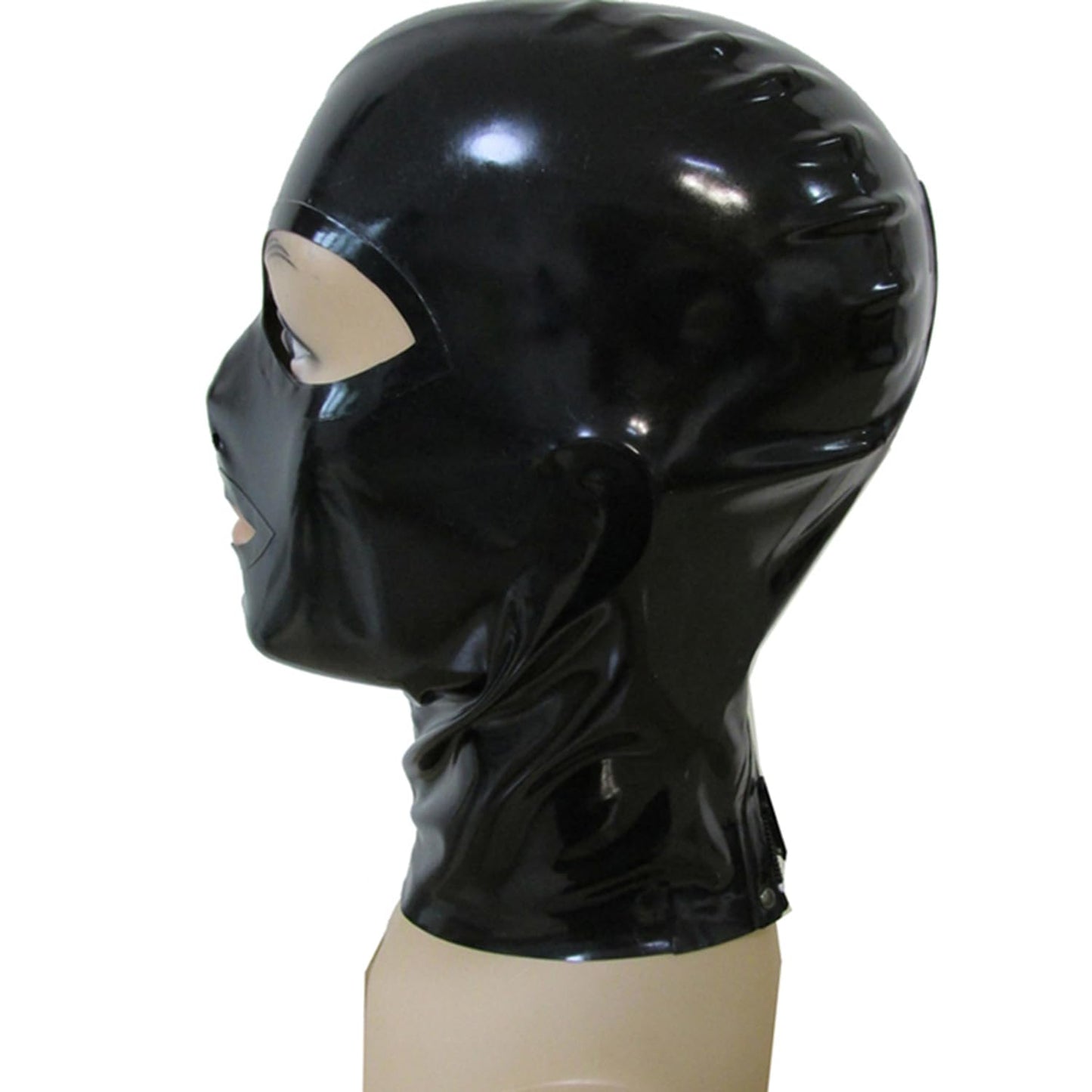 Black Latex Hood Masks,Rubber Masks, Halloween Mask