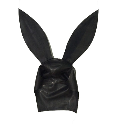 Handmade Playful Black Latex Bunny Mask