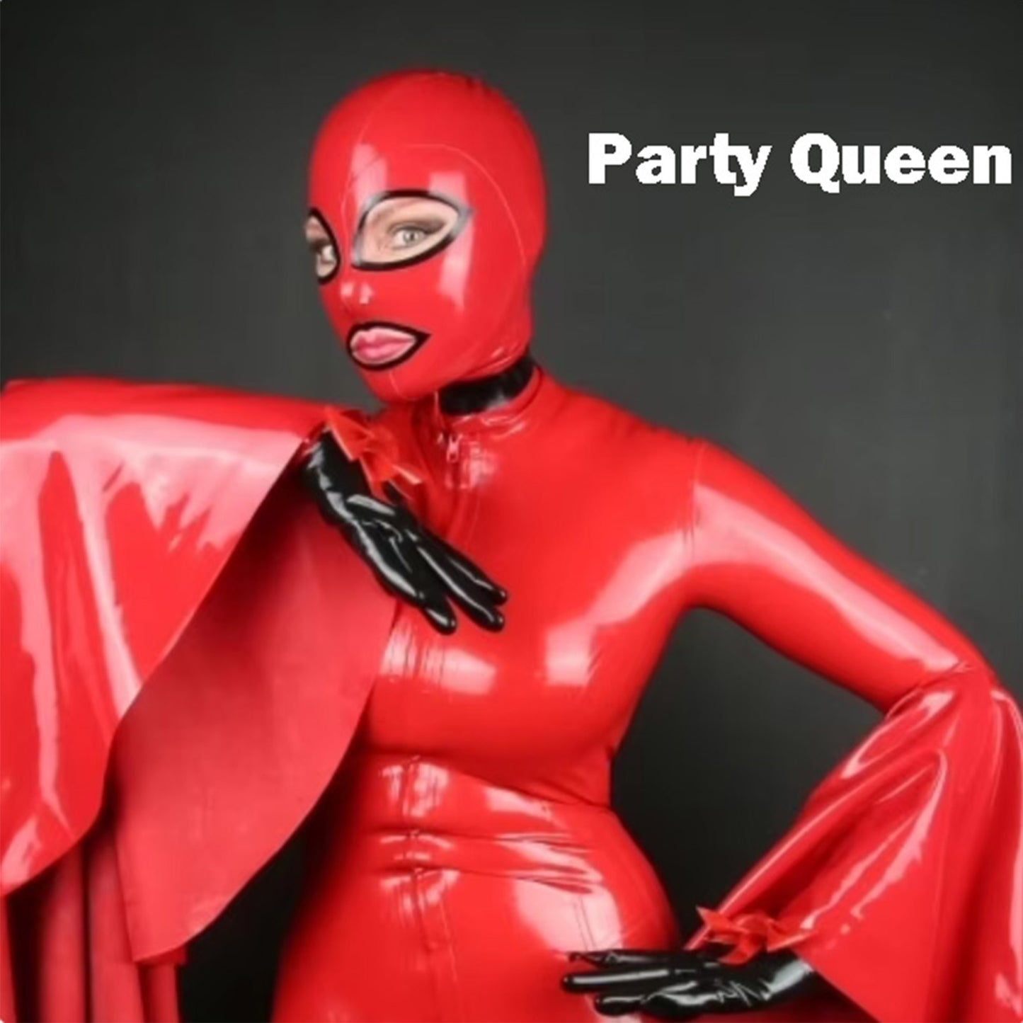 Red Latex Hood,Red Latex Hooded Masks