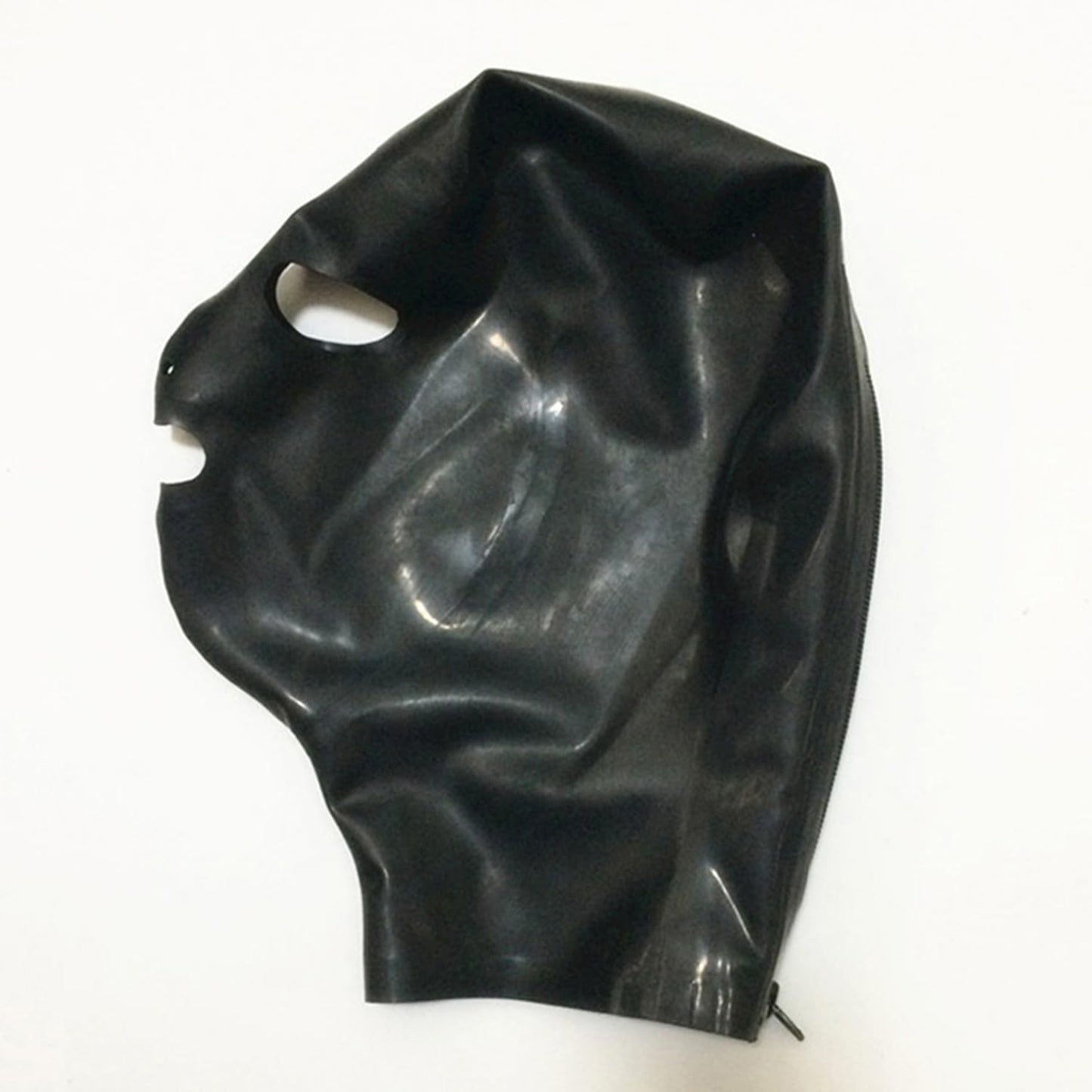 Full Face Latex Mask,Black Latex Hood Masks