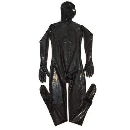Sexy Latex Catsuit with Dildo