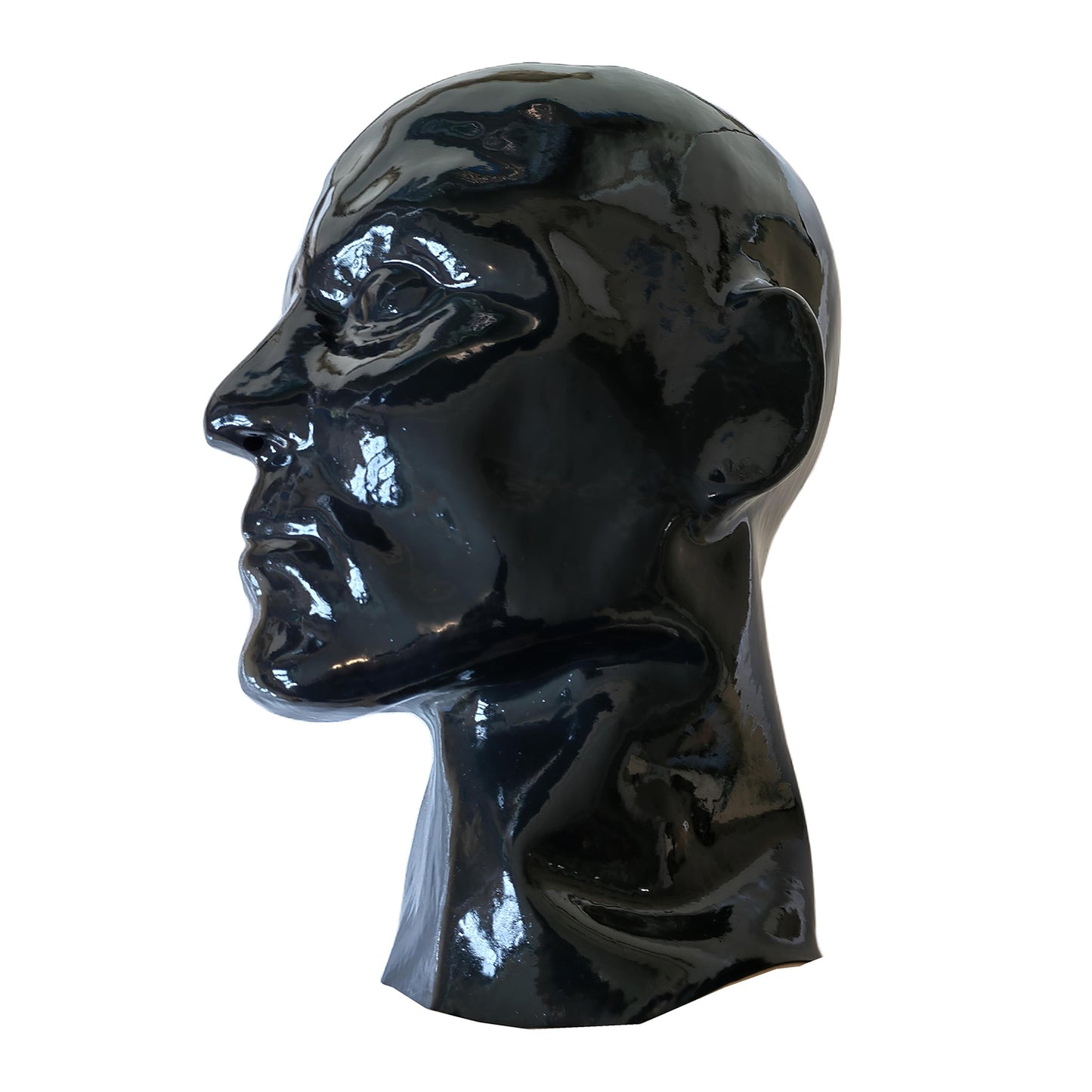 DIY Black Latex Hood Masks for Men (One Size)