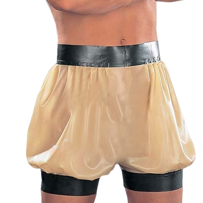 Transparent Rubber Bloomers Rubber Panties Shorts,Men's Latex Boxer Shorts