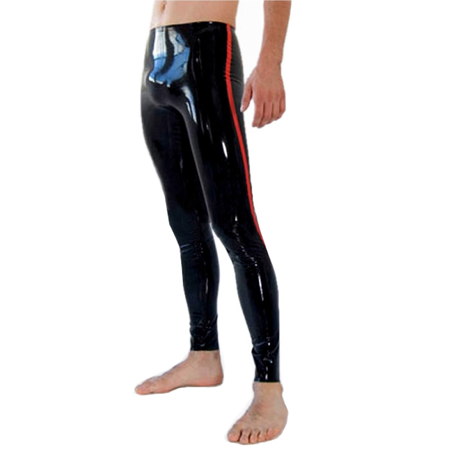 Men's Black Latex Leggings,Handmade 100% Natural Rubber Latex Pants