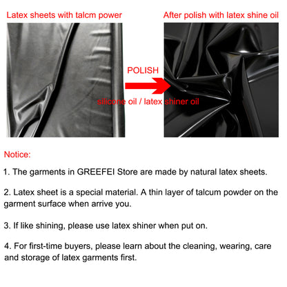 Men's Metal Black Latex Boxer Briefs, Handcrafted with Removable Gusset
