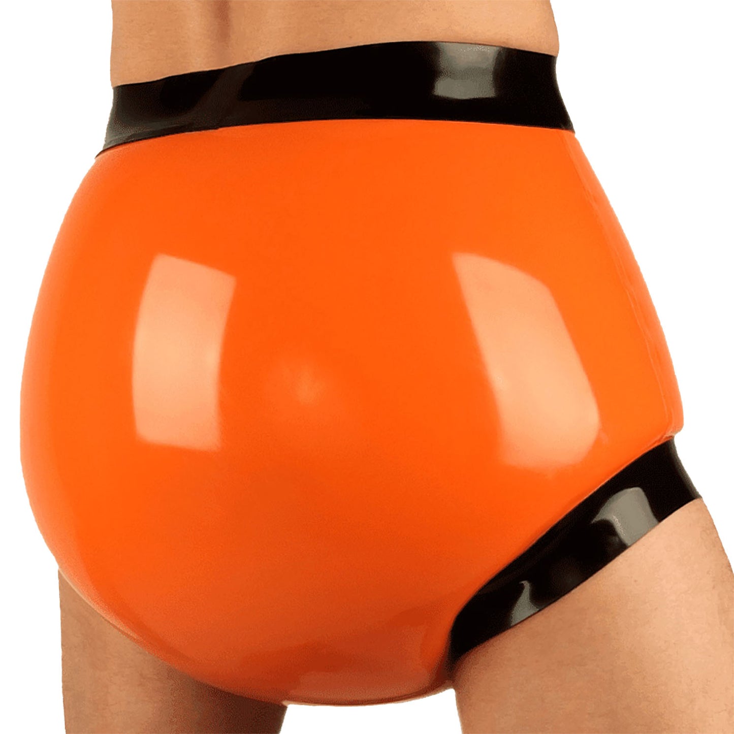 Men Double Layer Inflatable Latex Briefs