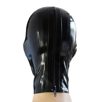 Microporous Open Mouth Breathable Nostril Latex Hood Mask