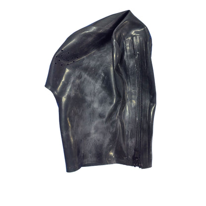 Microporous Open Mouth Breathable Nostril Latex Hood Mask