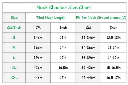 Natural Rubber Latex Neck O-Ring Collar Adjustable with Back Clasp