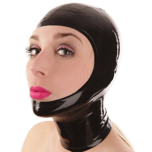 Handmade Latex Hood with Full Face Opening