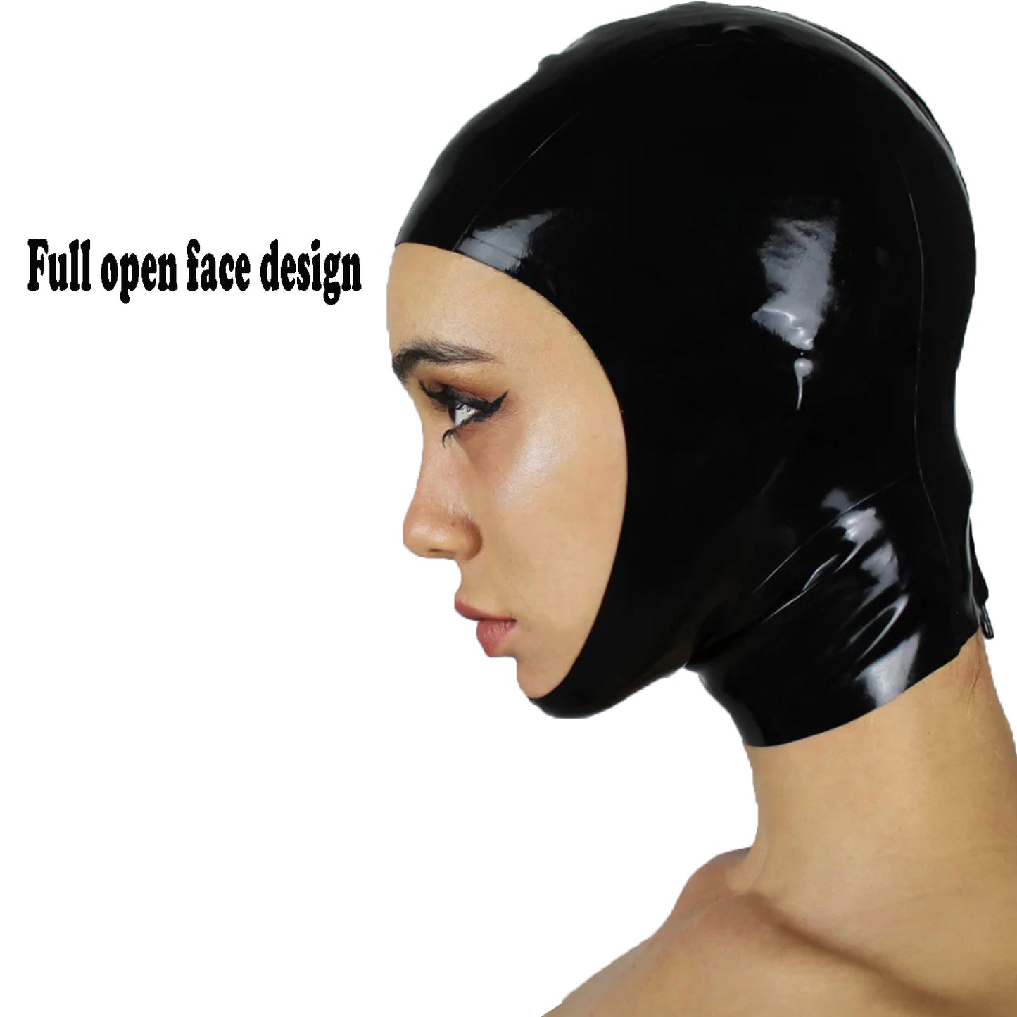 Handmade Latex Hood with Full Face Opening