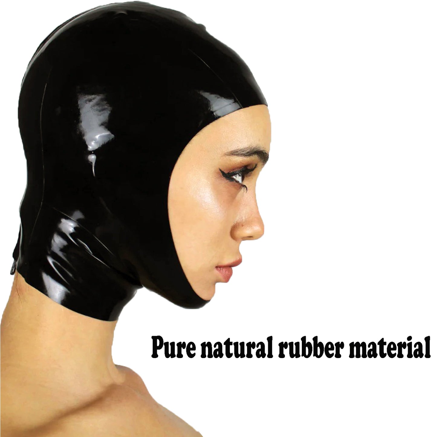 Handmade Latex Hood with Full Face Opening