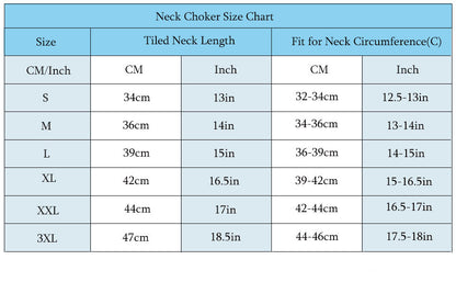 Inflatable Latex Choker Collar Back Zipper